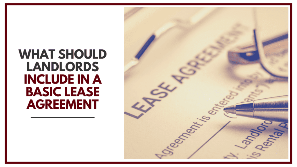 What Should Visalia Landlords Include in A Basic Lease Agreement - Article Banner